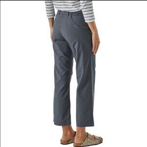 Patagonia Stand Up Cropped Pants Organic Cotton Size 2 Smolder Blue